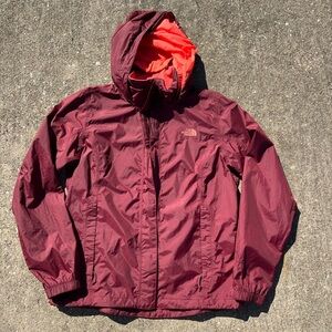 The North Face Maroon Rain Jacket Women’s Large